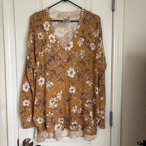 🛑SOLD🛑 Show Me Your Mumu Cliffside Sweater (Flirtin' Floral Knit) Sweater - M